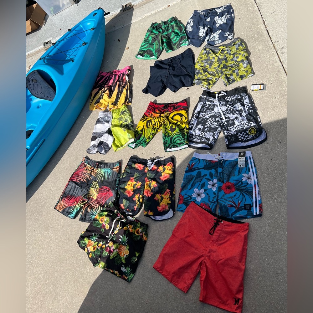 Lot of 13 male bathing suits